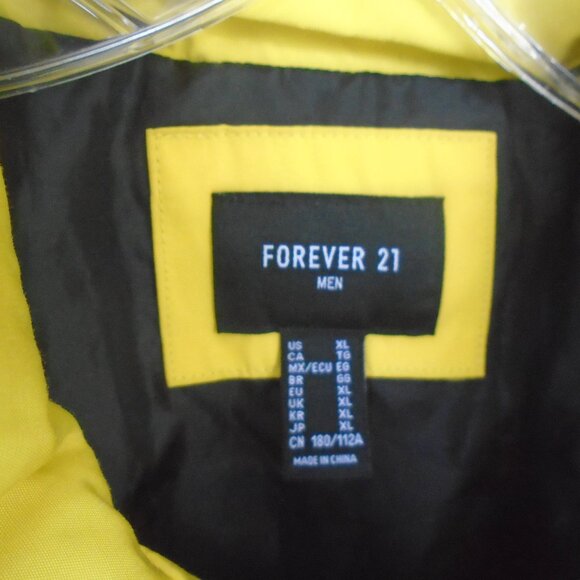 Forever 21 Mens Hidden Hoodie Windbreaker Jacket Size XL Colorblock Multicolor - Picture 2 of 6